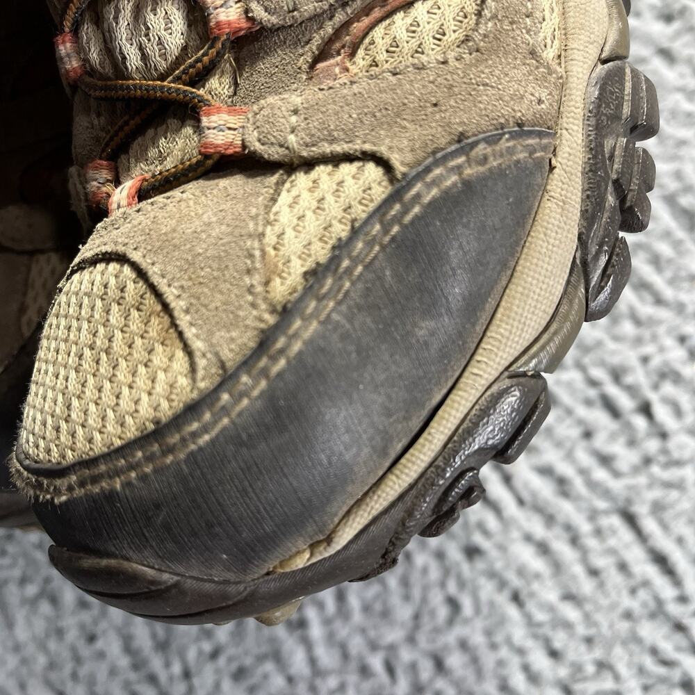 Merrell Moab Mid Waterproof Hiking Boots Bungee Cord Brown Womens 9.5 J88790 - Picture 3 of 11